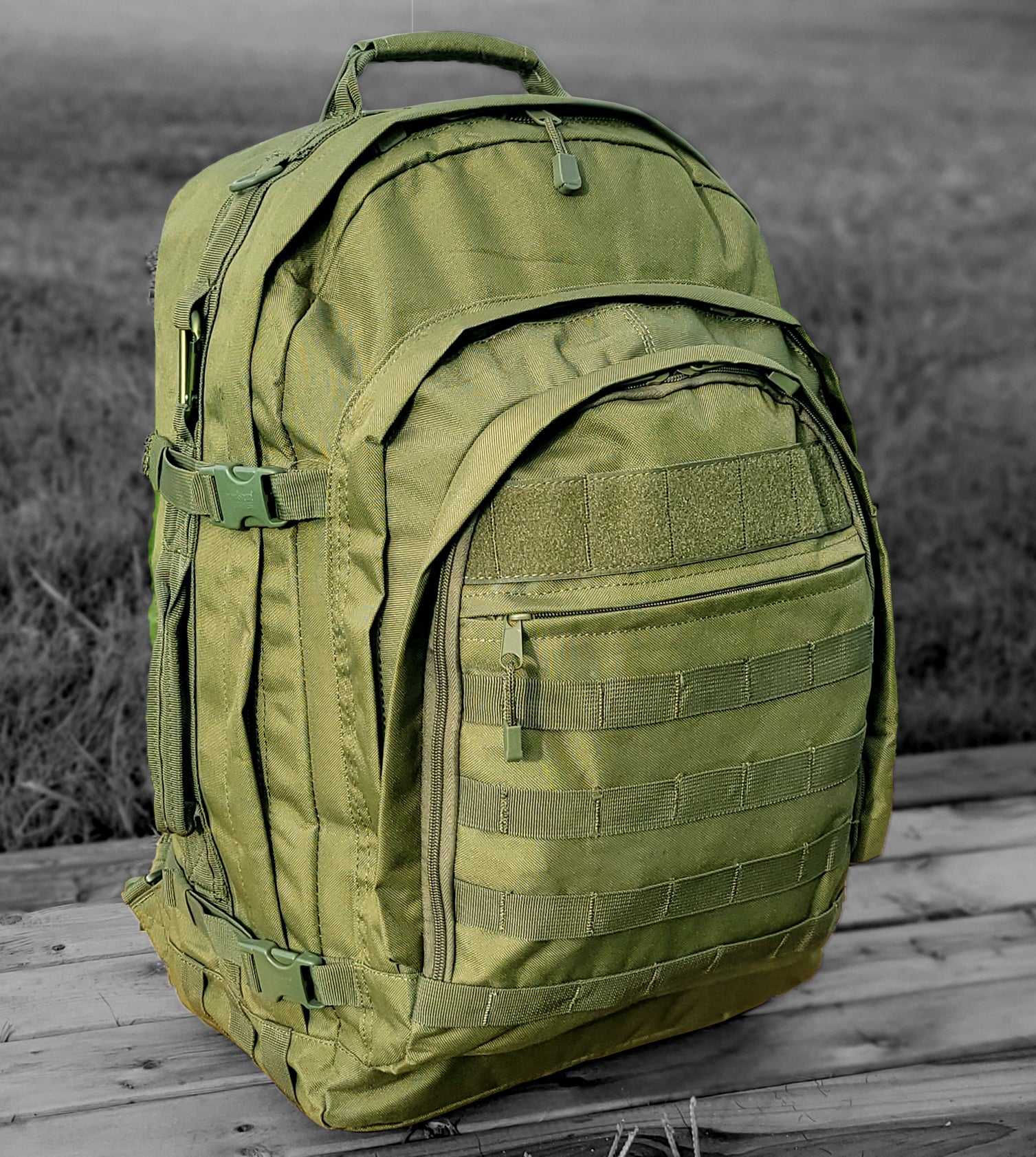 Campus Warrior ROTC Tactical Backpack - OD Military Green