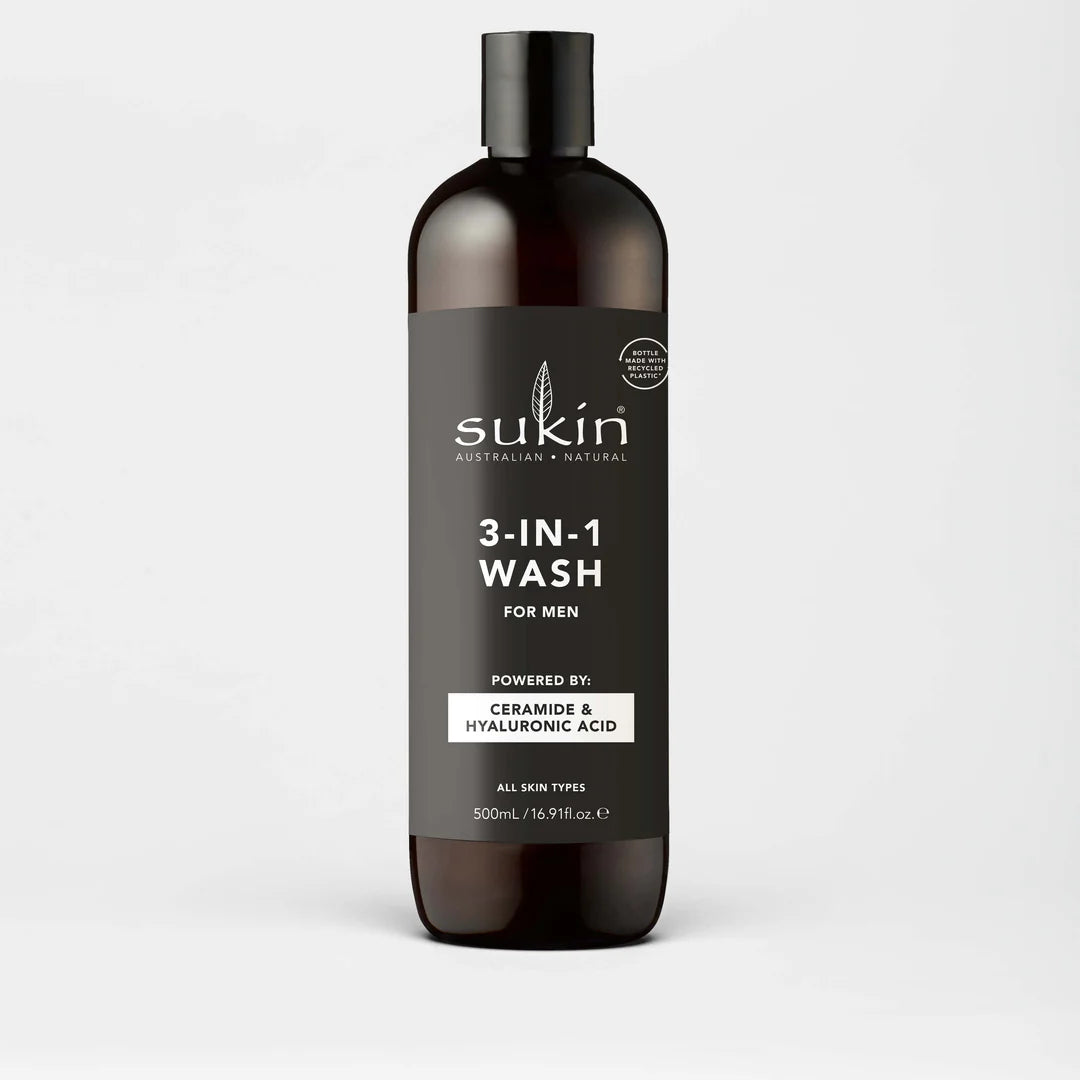 Sukin Men's 3-in-1 Wash 16.91 fl. oz.